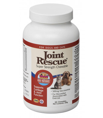 Ark Naturals Joint Rescue Super Strength Chews for All Dog Breeds, Vet Recommended to Support Cartilage and Joint Function, Eliminate Joint Discomfort, Turmeric, Chondroitin and Glucosamine