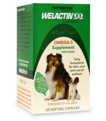 Nutramax Welactin 3 - Canine 120 - Softgel Caps