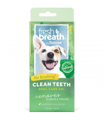 Tropiclean Fresh Breath Plaque Remover Pet Clean Teeth Gel 4oz