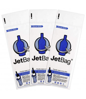 Jet Bag Bold - The Original ABSORBENT Reusable and Protective Bottle Bags - Set of 3 - MADE IN THE USA