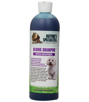 Nature's Specialties Bluing Pet Shampoo with Optical Brighteners, 16-Ounce