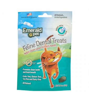 EMERALD PET Feline Dental Treat Oceanfish for Cats