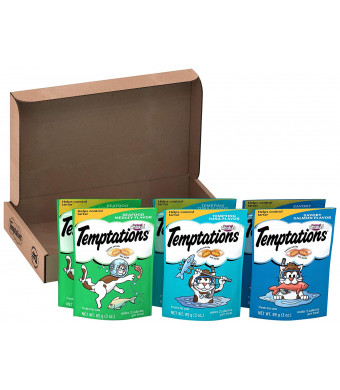 Temptations Treats for Cats Variety Packs (6) 3 oz. Pouches