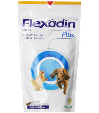 Vetoquinol Flexadin Plus Chews for Cats and Small Dogs 12.69 oz (360 g) 90 Chews