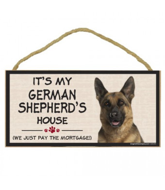 Imagine This Wood Breed Decorative Mortgage Sign, German Shepherd