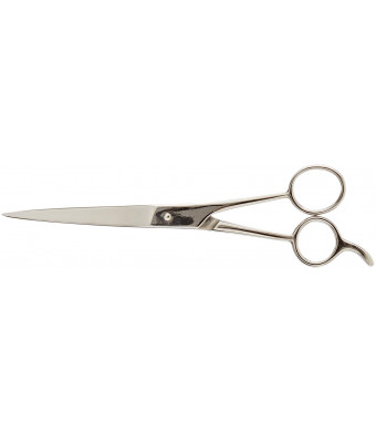 Tamsco Barber Shear 7.5-Inch Curved Blade Stainless Steel Ice Tempered Beveled Edge Curved