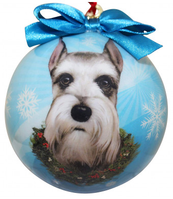 Schnauzer Christmas Ornament Shatter Proof Ball Easy To Personalize A Perfect Gift For Schnauzer Lovers