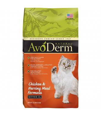 AvoDerm Natural Chicken and Herring Meal Formula Dry Kitten Food