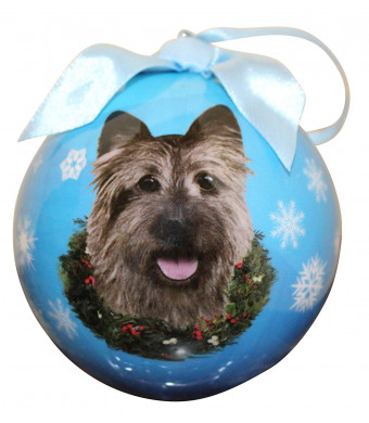 Cairn Terrier Christmas Ornament Shatter Proof Ball Easy To Personalize A Perfect Gift For Cairn Terrier Lovers