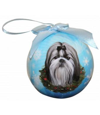 Shih Tzu Christmas Ornament Shatter Proof Ball Easy To Personalize A Perfect Gift For Shih Tzu Lovers