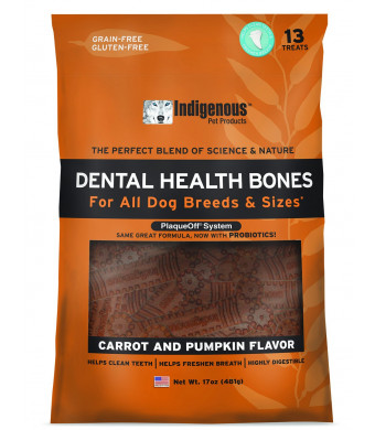 Indigenous Dental Health Bones Carrot Pumpkin Flavor
