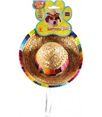 BuyCostumes Multicolor Sombrero (Small/Medium)