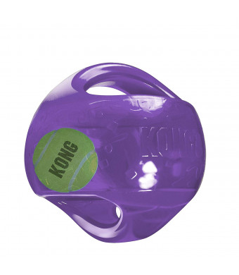 KONG - Jumbler - Interactive Fetch Dog Toy with Handle (Assorted Colors)