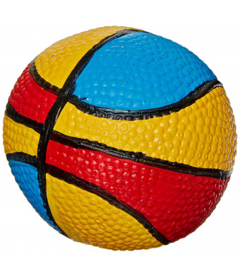 Amazing Pet Products Latex Dog Toy, 2.75-Inch, Rainbow Basketball