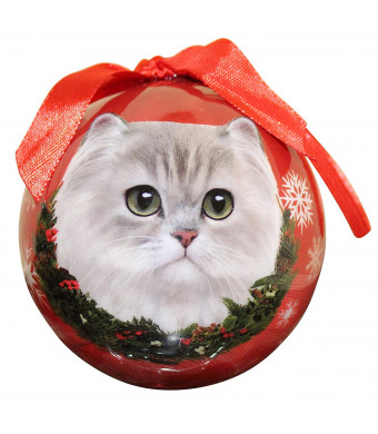 Persian Cat Christmas Ornament Shatter Proof Ball Easy To Personalize A Perfect Gift For Persian Cat Lovers