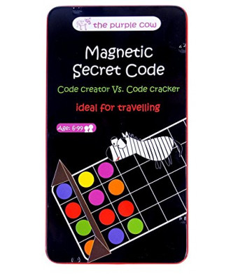The Purple Cow Magnetic Secret Code Board Game for Kids. Crack The Secret Code. Travel Size