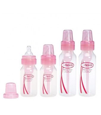 Dr. Browns Pink Bottles 4 Pack (2-8 oz bottles) and (2-4 oz bottles)