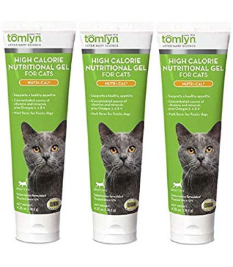 Nutri-cal for Cats High Calorie Dietary Supplement, 4.25-ounce Tube (Pack of 3)