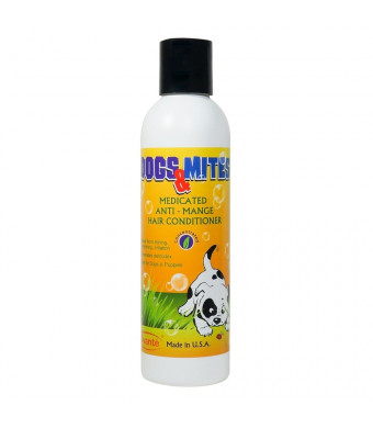 Dogs n Mites Medicated Anti Demodex Hair Conditioner with Tea tree oil, Neem and Lemon Grass 6.0 OZ (Concentrated)