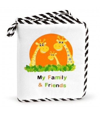 Baby's My Family and Friends First Photo Album - Cute Giraffe Family Theme!