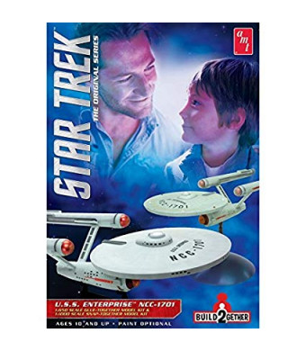 AMT 1:65/1:10 Scale Star Trek USS Enterprise Build2gether Model Kit