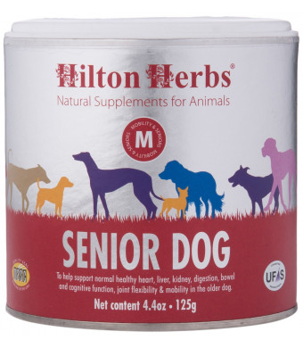 Hilton Herbs Senior Dog Optimum Health Supplement for Older Dogs, 4.4 oz Tub