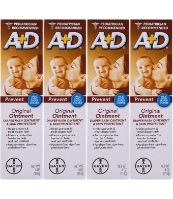 AandD Original Diaper Ointment, 4 Ounce (Pack of 4)