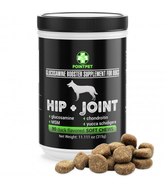 POINTPET Glucosamine for Dogs, Premium Joint Supplement with Chondroitin, MSM, Omega 3, 6, Vitamin C and E, Supports Healthy Joints, Improves Mobility and Hip Dysplasia, Arthritis Pain Relief