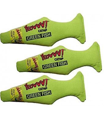 Yeowww! Green Fish (Pack of 3)