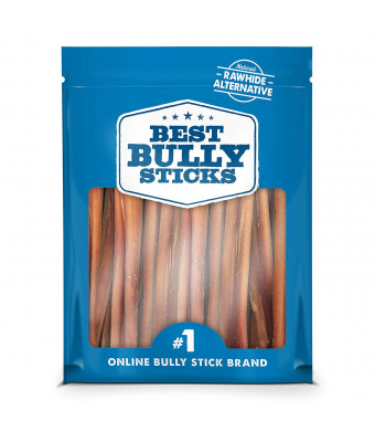 Best Bully Sticks Odor-Free Angus Bully Sticks - Made of All-Natural, Free-Range, Grass-Fed Angus Beef - Hand-Inspected and USDA/FDA-Approved