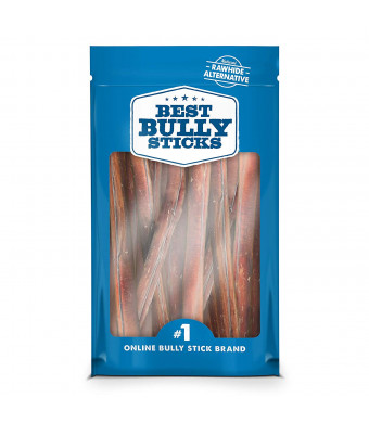 Best Bully Sticks Premium Thick Bully Sticks - All-Natural, Grain-Free, 100% Beef, Single-Ingredient Dog Treat Chew Promotes Dental Health