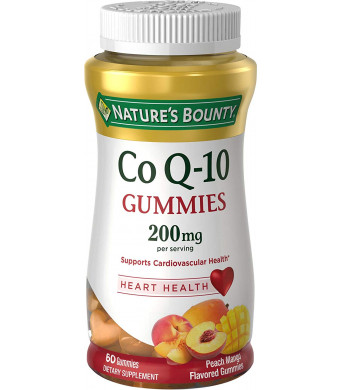 Nature's Bounty CoQ-10 Gummies 200 mg, Peach Mango Flavored 60 ea
