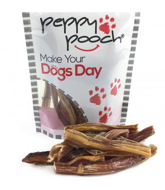 Peppy Pooch Bully Sticks 20 Pack. Junior Sized All-Natural American Beef Dog Chews. Made in The USA.