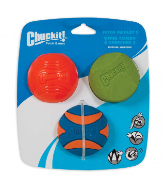 Chuck It Inc.... CHUCKIT Fetch Medley 2 Pet Toy Balls, Medium