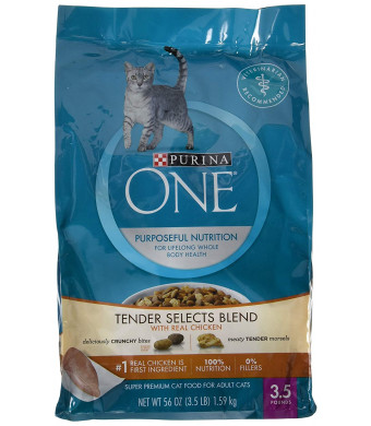 Purina One Tender Selects Blend With Real Chicken Dry Cat Food Pack Of 4