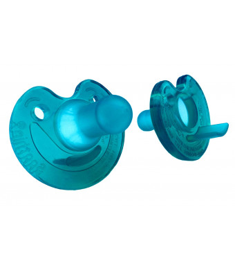 Philips Notched Newborn Soothie Pacifier, Green, 0-3 Months, Hospital Binky - Natural Scent (2pack)