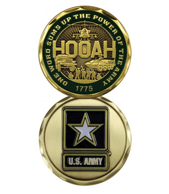 U.S. Army One Word HOOAH! Challenge Coin