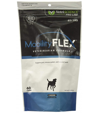 VetriScience Mobility Flex for Large Dogs (over 60 Pounds) - Supports Immune Health and Joint Health in Canines - 60 Soft Chews