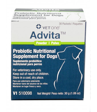 VetOne Advita Probiotic Nutritional Supplement for Dogs - 30 Packets