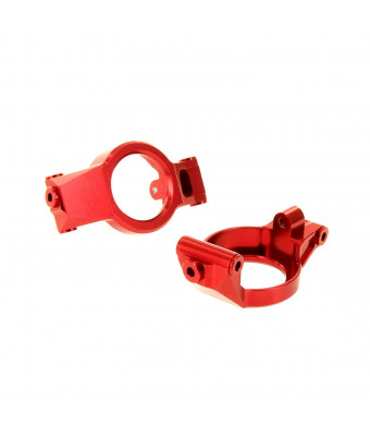 Atomik RC Alloy Caster Block, Red fits the Traxxas X-Maxx - Replaces Traxxas Part 7732