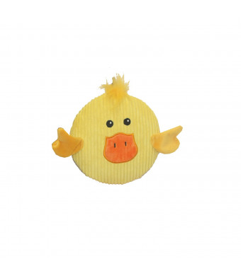 Multipet 43205-1 Sub-Woofer Squeaking Duck Toy, 7", Yellow