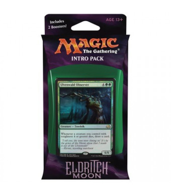 Magic the Gathering: MTG Eldritch Moon: Intro Pack / Theme Deck: Weapons and Wards (includes 2 Booster Packs and Alternate Art Premium Rare Promo) Green / White - Ulvenwald Observer