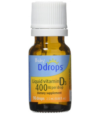 Ddrops Baby 400 Iu Vitamin D3 Drops, 90 Count (pack of 3)