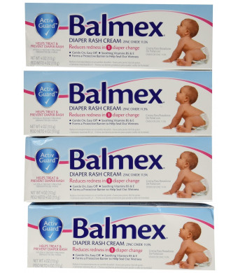 Balmex Diaper Rash Cream, 4 Count