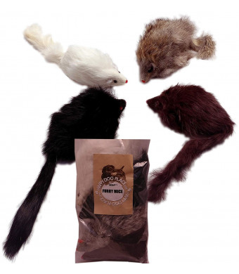 HDP Long haired Furry Mice cat toy