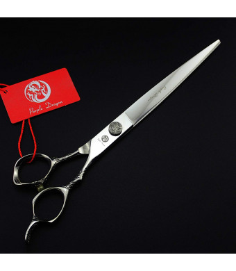 Purple Dragon High-end 8.0 Inch Chinese Dragon Handle Pet Grooming Scissors Dog Hair Cutting Shears