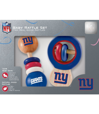 NFL New York Giants Baby Rattle Set - 2 Pack