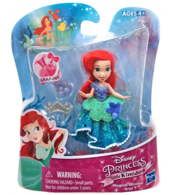 Disney Princess Little Kingdom Magical Glimmer Ariel with Snap-Ins
