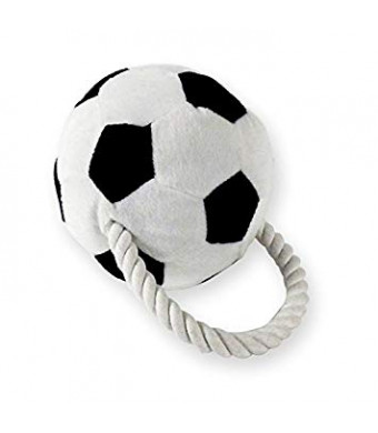 Pet Baby, Rope Plush Soccer Ball, Pet Toy White And Black, Dog Toy, squeeky toy.