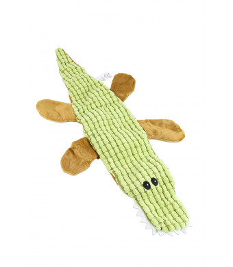 Midlee Alligator Stuffingless Dog Toy